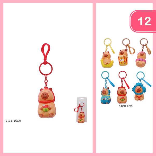 CAPYBARA KEYCHAIN (12 UNITS)