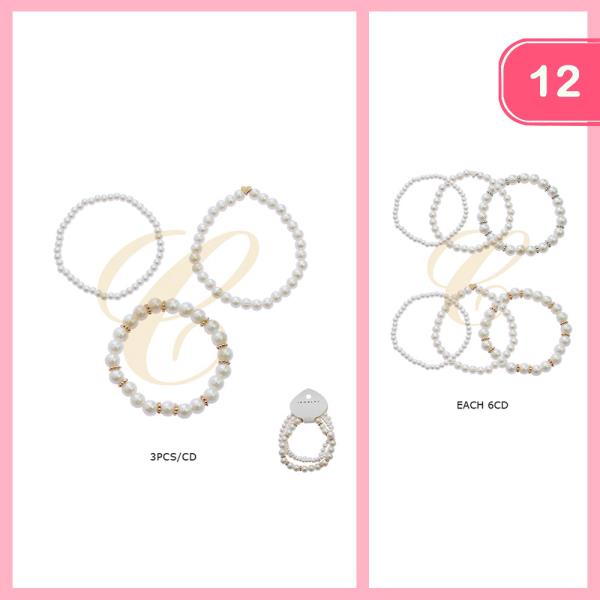 PEARL STACKABLE BRACELET (12 UNITS)