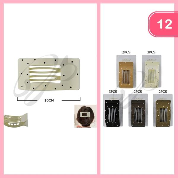 BIG POLKA DOT HAIR CLIP (12 UNITS)