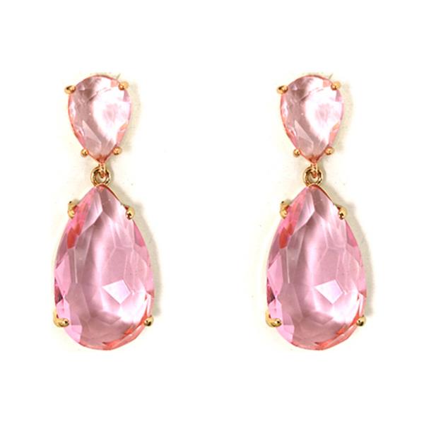 CRYSTAL TEARDROP DANGLE EARRING