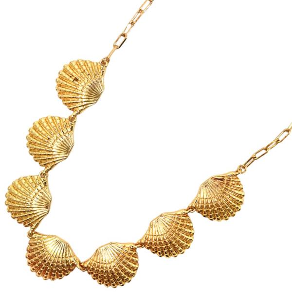 SEASHELL METAL LINK NECKLACE