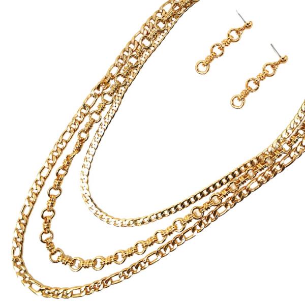 MULTI CHAIN LAYERED NECKLACE