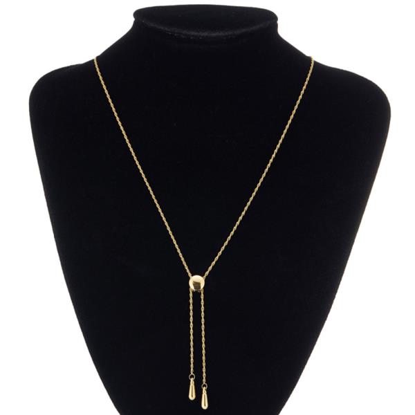 SECRET BOX STAINLESS STEEL BOLERO NECKLACE