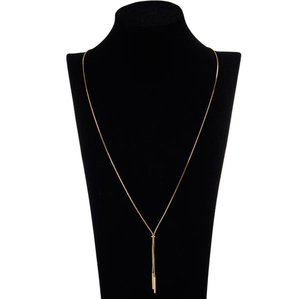 SECRET BOX STAINLESS STEEL BOLERO BAR NECKLACE