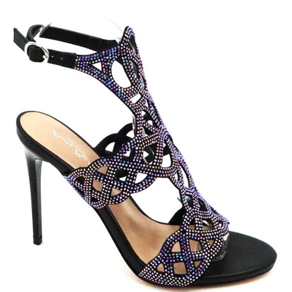 CAGE RHINESTONE SANDAL HEEL 1 PAIRS