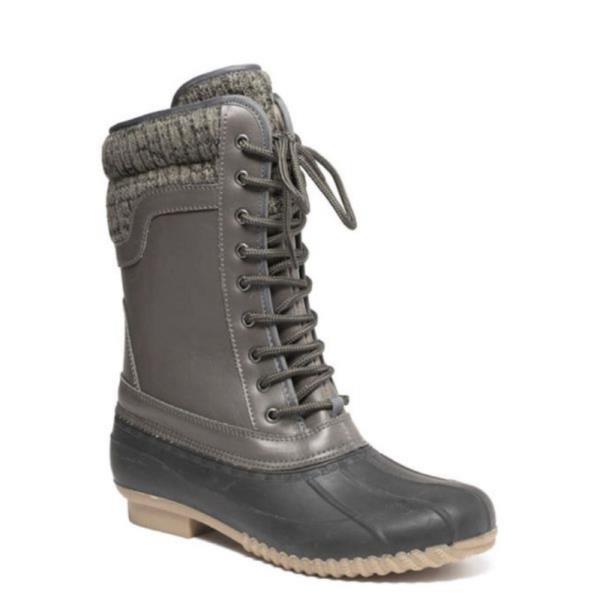 MODERN HIGH LACED SOFT HIKING RAIN BOOTS 1 PAIR