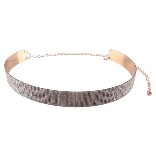 RHINESTONE HARD METAL BELT