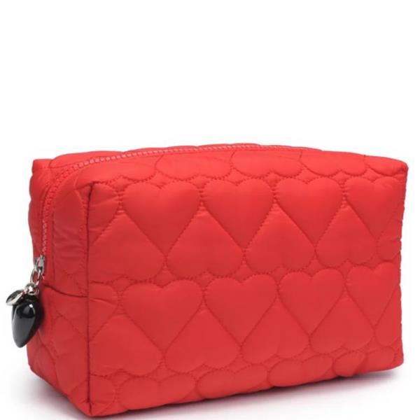 PULL MY HEART COSMETIC POUCH BAG
