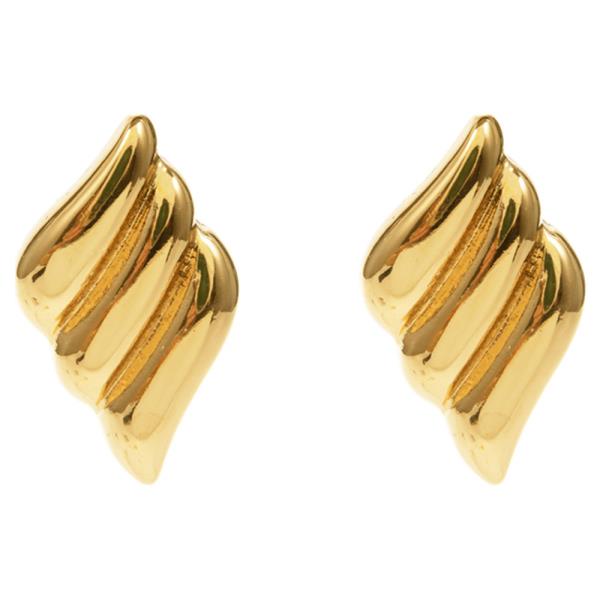RIBBED WAVE EARRING