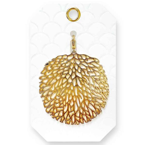 METAL TEXTURE BAG CHARM