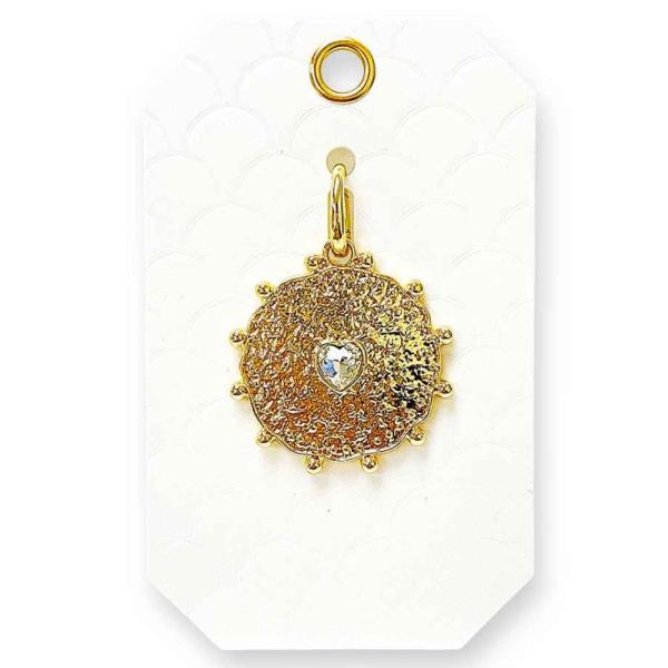 METAL BEAD COIN BAG CHARM