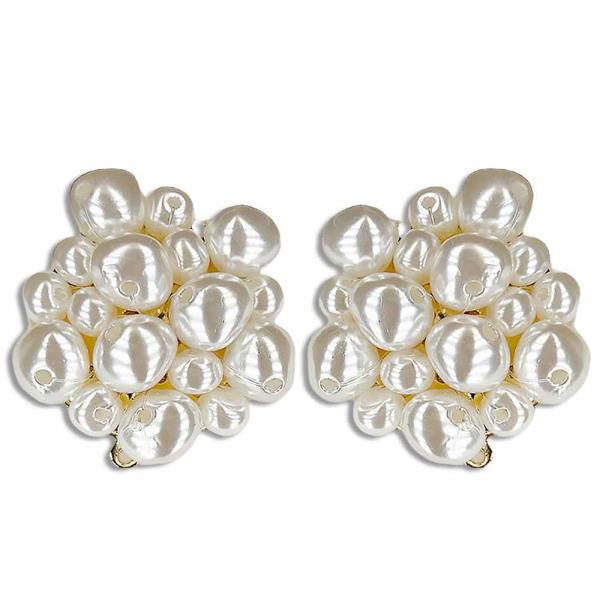 PEARL STATEMENT POST EARRING