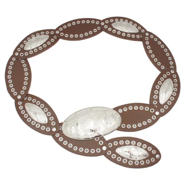 TEAR LEAF DISC CONCHO ACCENT DISC HIP BELT