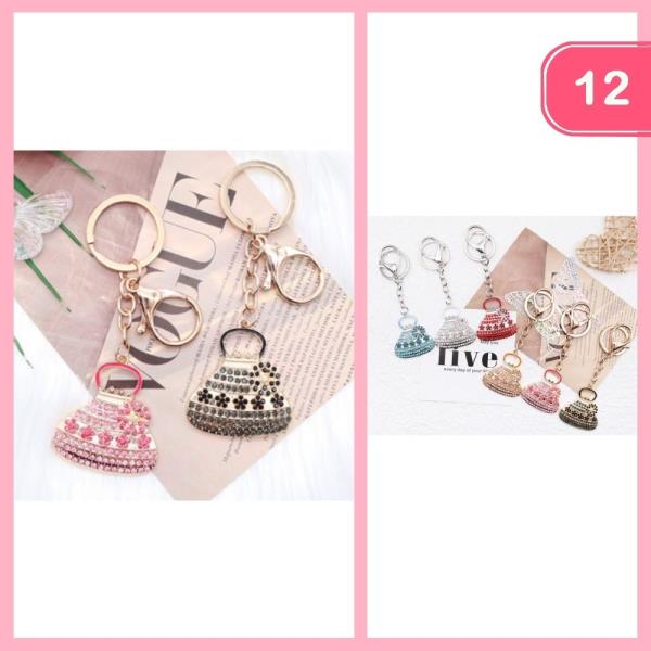 RHINESTONE KEYCHAIN (12 UNITS)