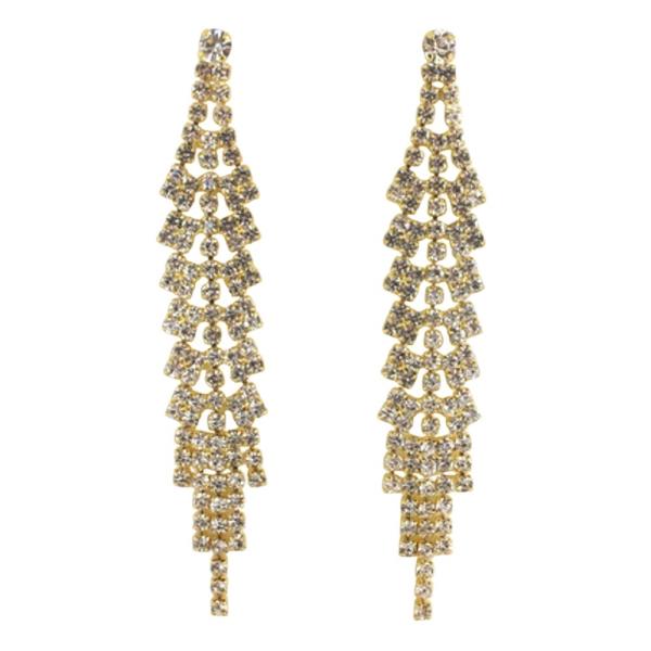 RHINESTONE DROP EARRING