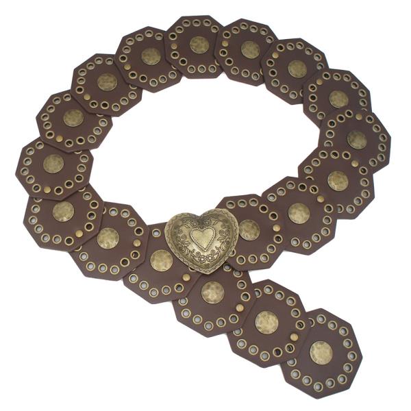 HEART IN HEXAGON DISC HIP BELT