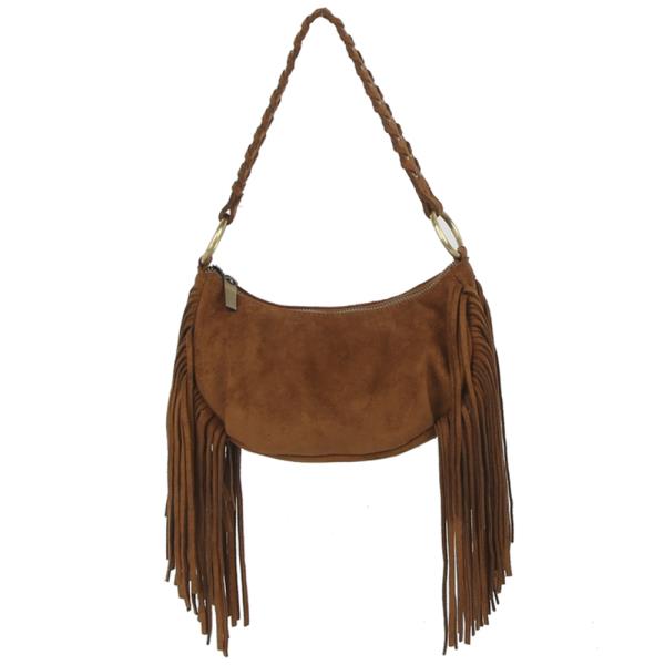 TASSEL CURVE SHOULDER BAG