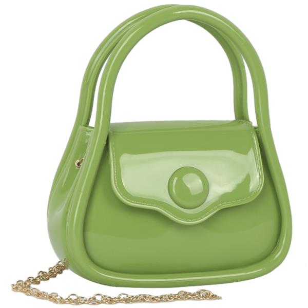 PLAIN COLOR HANDLE CROSSBODY BAG