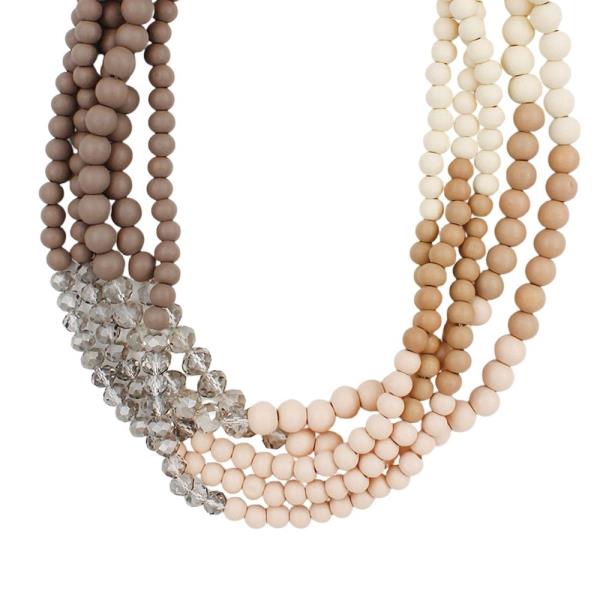 BEAD MULTI STRAND NECKLACE