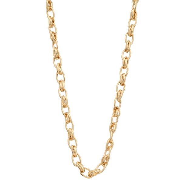 OVAL LINK CHAIN NECKLACE