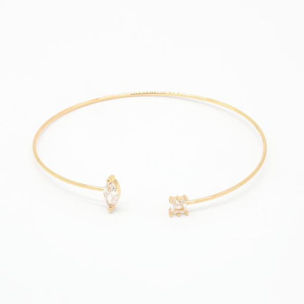 DAINTY CRYSTAL STONE CUFF BRACELET