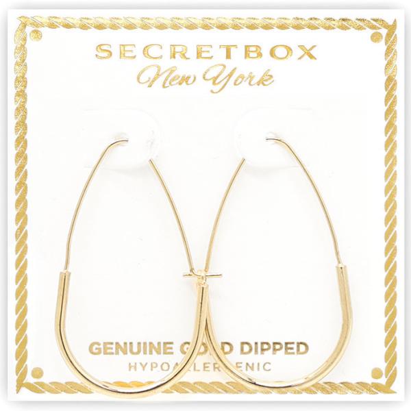 OVAL GOLD DIPPED EARRING