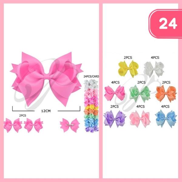 RIBBON HAIR BOW (24 UNITS)
