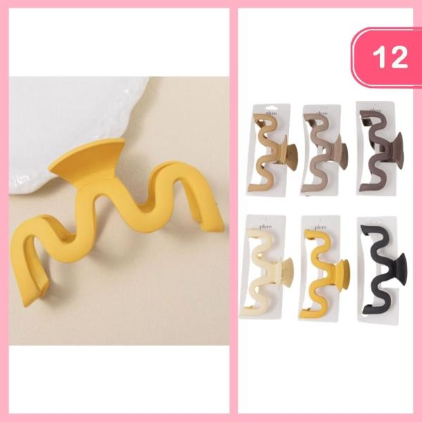 HAIR CLAW CLIP (12 UNITS)