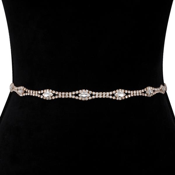 CRYSTAL RHINESTONE HOOK BELT