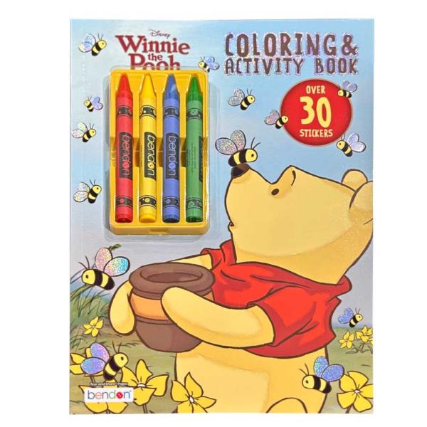 WHOLESALE POOH COLORING & ACTIVITY BOOK W/ CRAYONS