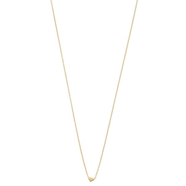 SODAJO DAINTY HEART CHARM GOLD DIPPED NECKLACE