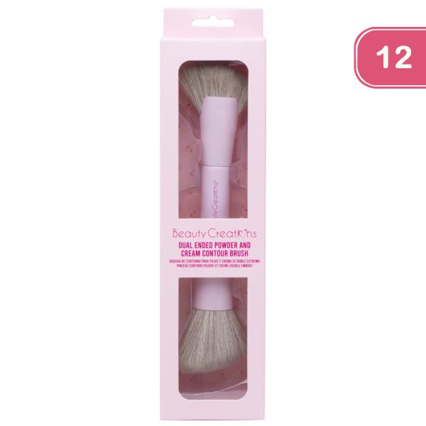 BEAUTY CREATIONS DUAL ENDED POWDER AND CREAM CONTOUR BRUSH (12 UNITS)