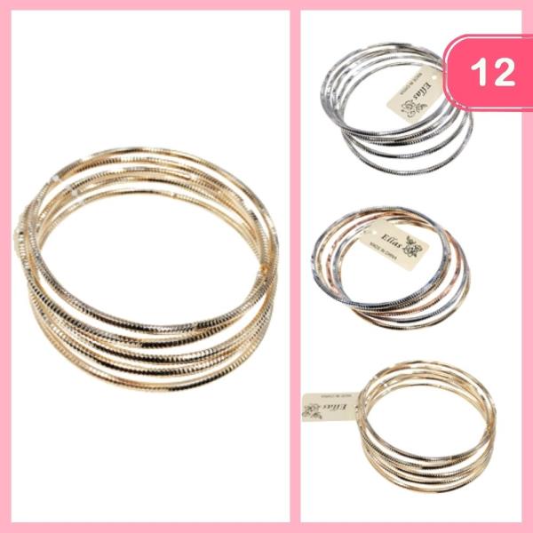 BANGLE BRACELETS (12 UNITS)
