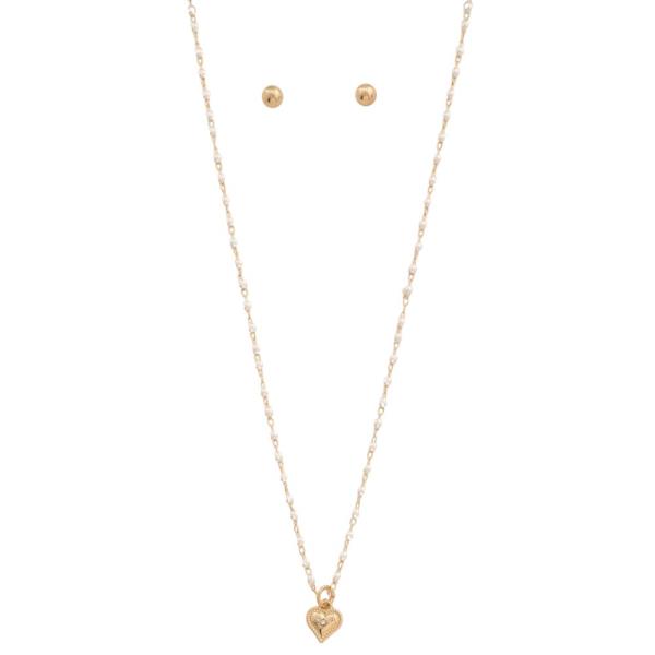 MINI HEART PENDANT DELICATE CHAIN NECKLACE