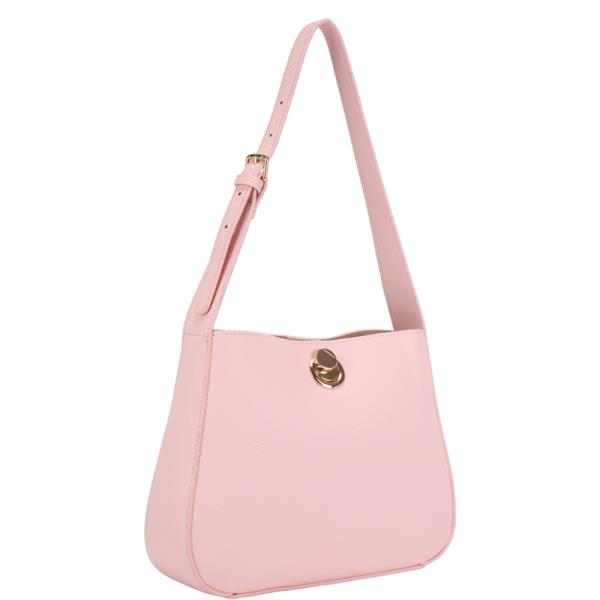 METAL LOCK SHOULDER BAG