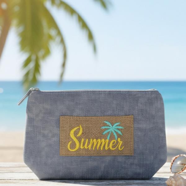 HOLIDAY PATCH VINTAGE COSMETIC POUCH