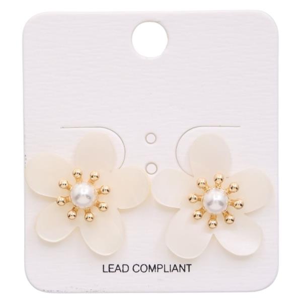 FLOWER POST EARRING