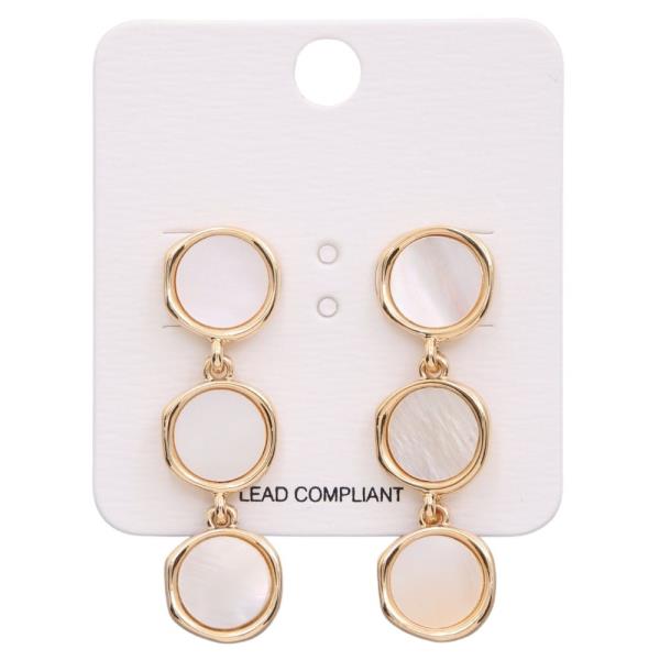 ROUND LINK DANGLE EARRING