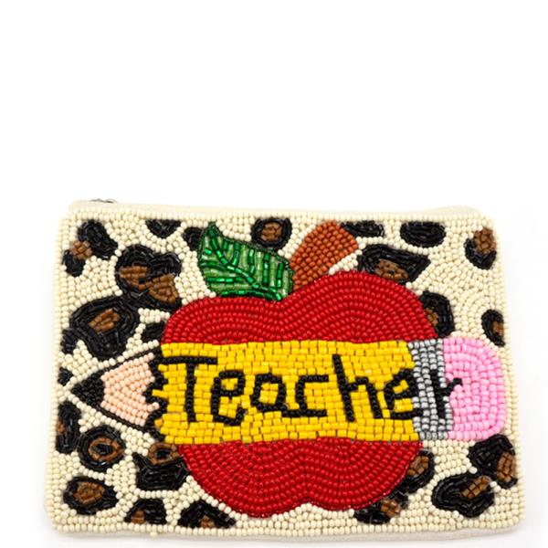 SEED BEAD TEACHER  COIN PURSE BAG