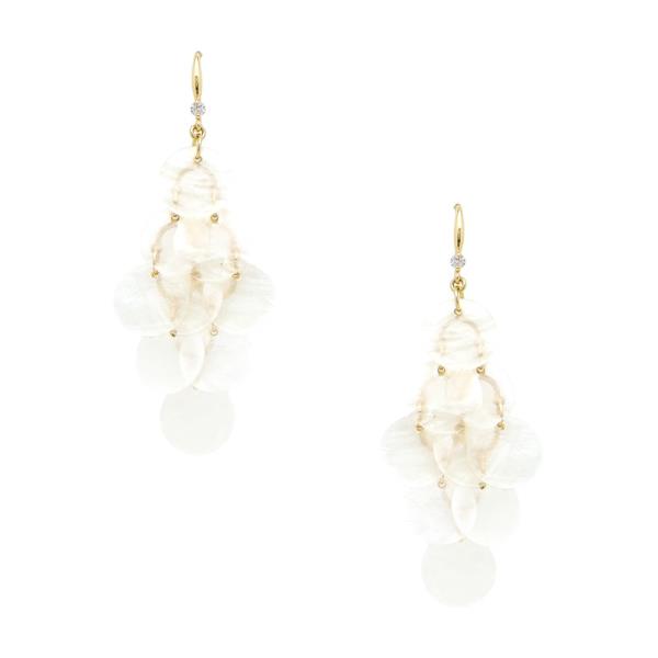 PEARL PETAL DROP DANGLE EARRING