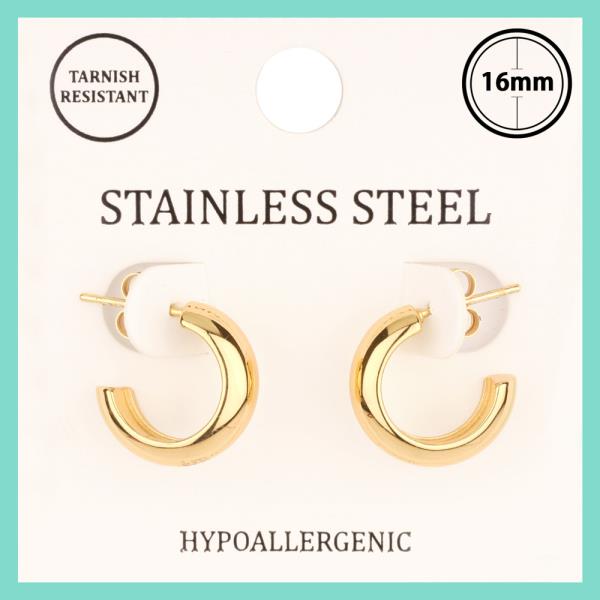 METAL STAINLESS HOOP EARRING