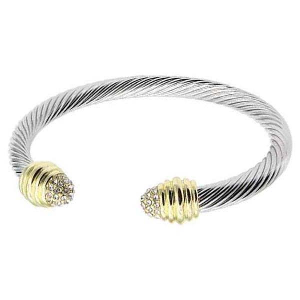 TWO TONE CABLE BRACELET