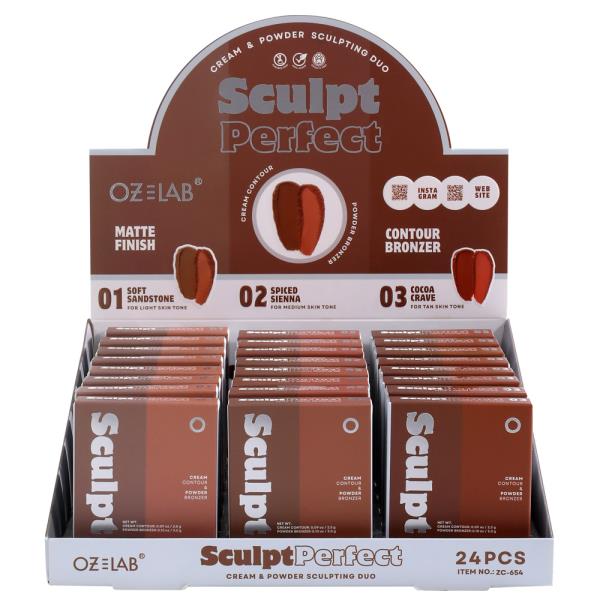 ROMANTIC BEAUTY SCULPT PERFECT CREAM & POWDER SCULPTING DUO (24 UNITS)