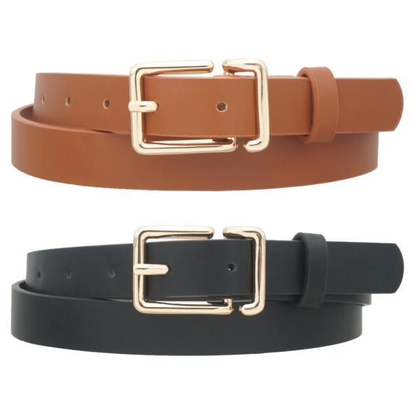 3D D LOOP RECTANGLE BUCKLE DUO BELT