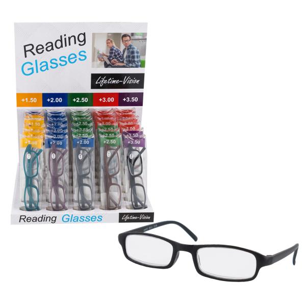 30PCS/DISPLAY LIFETIME VISION READING GLASSES