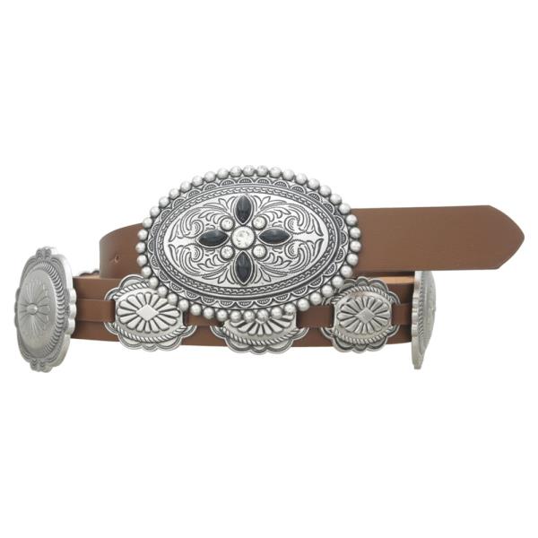 SW NORTH STAR OVAL CONCHO LINKED BELT