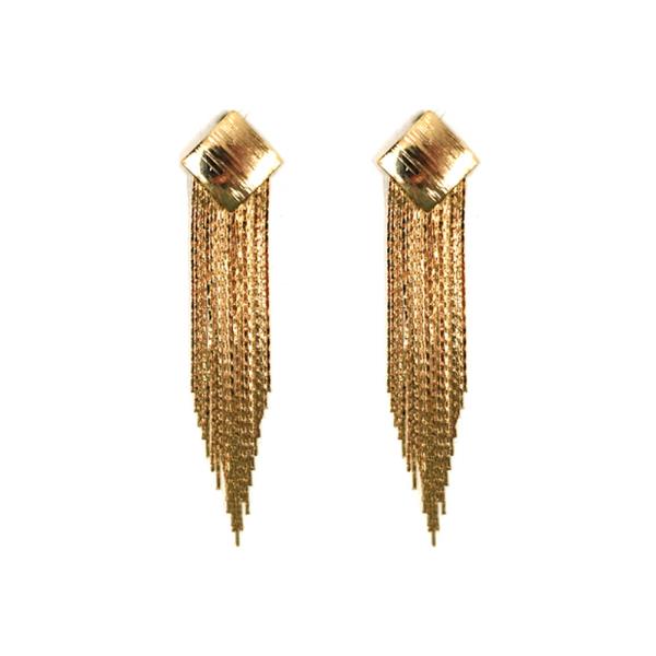 CHAIN FRINGE DROP EARRING