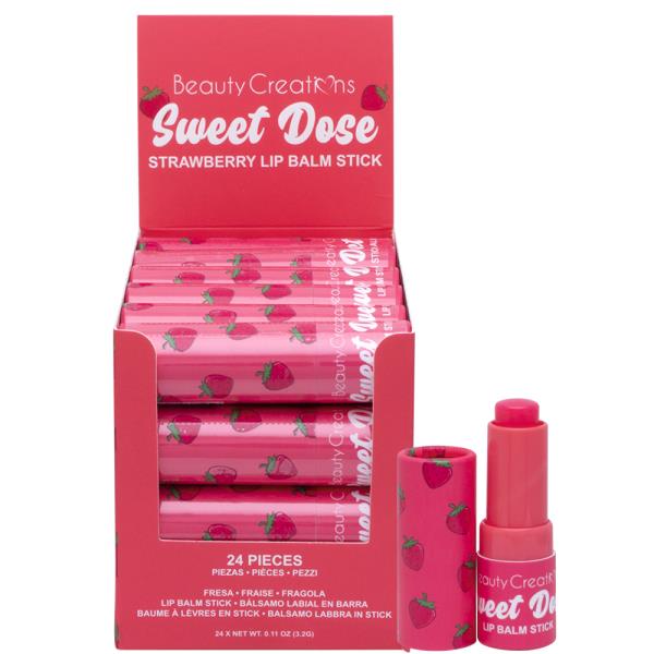 BEAUTY CREATIONS SWEET DOSE LIP BALM STICK (24 UNITS)