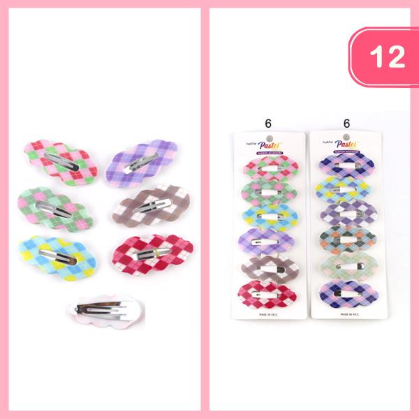 CHECK HAIR PIN (12 UNITS)