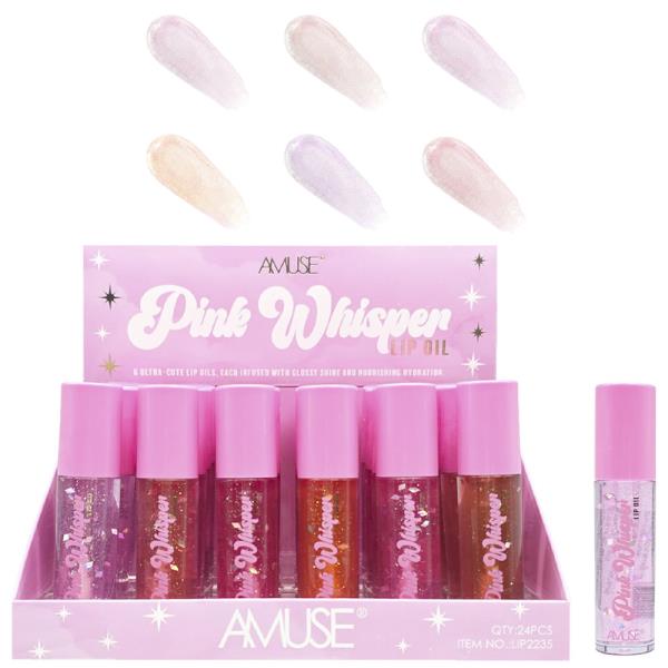 AMUSE PINK WHISPER LIP OIL (24 UNITS)